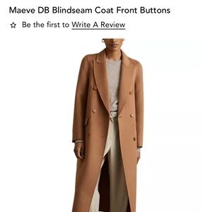 Reiss Elegant Tan Long Coat